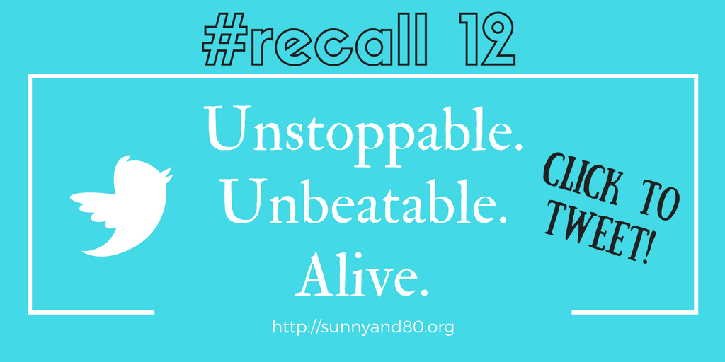 #recall12 June Tweet 2